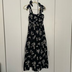 Abercrombie Floral B&W Maxi Dress